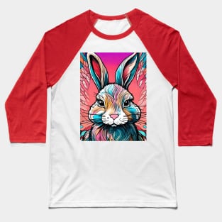 Rainbow Hare #008 Baseball T-Shirt